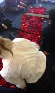 SOC students assembling the Poppy Panels